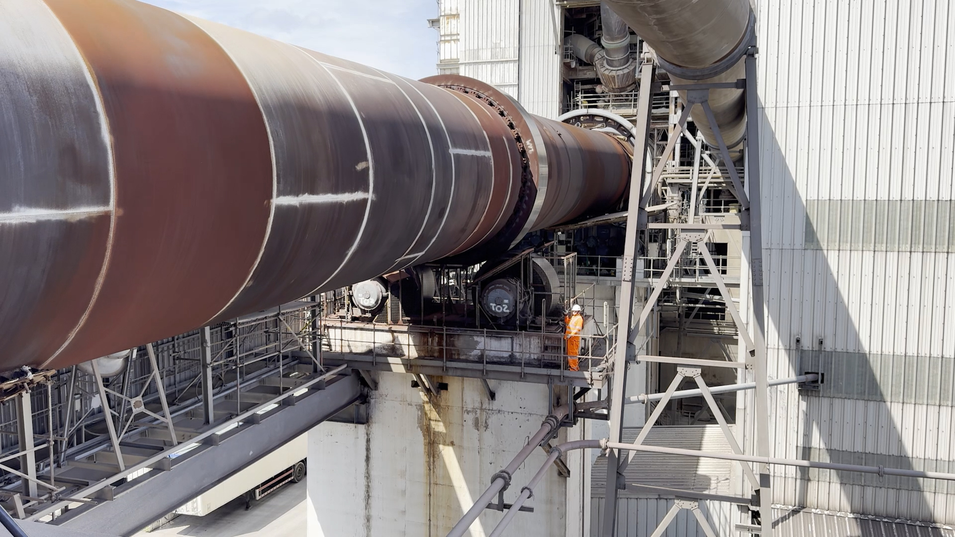 Padeswood cement plant kiln